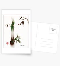 Little Lady - Zen bamboo ladybug painting Postcards