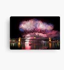 Sydney Fireworks 2011-12 Canvas Print