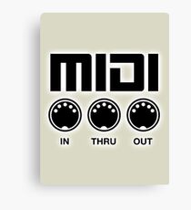 Midi Black Canvas Print