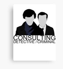 Consulting Detective/Criminal Canvas Print