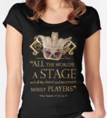 Shakespeare As You Like It Stage Quote Women's Fitted Scoop T-Shirt