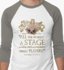 Shakespeare As You Like It Stage Quote Men's Baseball ¾ T-Shirt