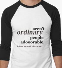 ordinary people Men's Baseball ¾ T-Shirt