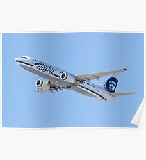 N534AS Alaska Airlines, Boeing 737-890 Poster
