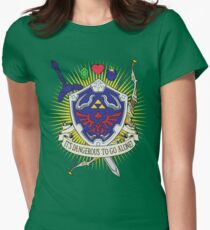 It's dangerous to go alone! Women's Fitted T-Shirt