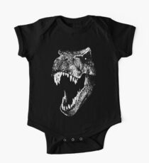 I'm a Dino Fan... Short Sleeve Baby One-Piece