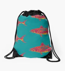 Fish Abstract Drawstring Bag