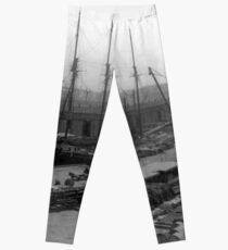 Legging Vintage Ships at Dock NYC Photograph (1908)
