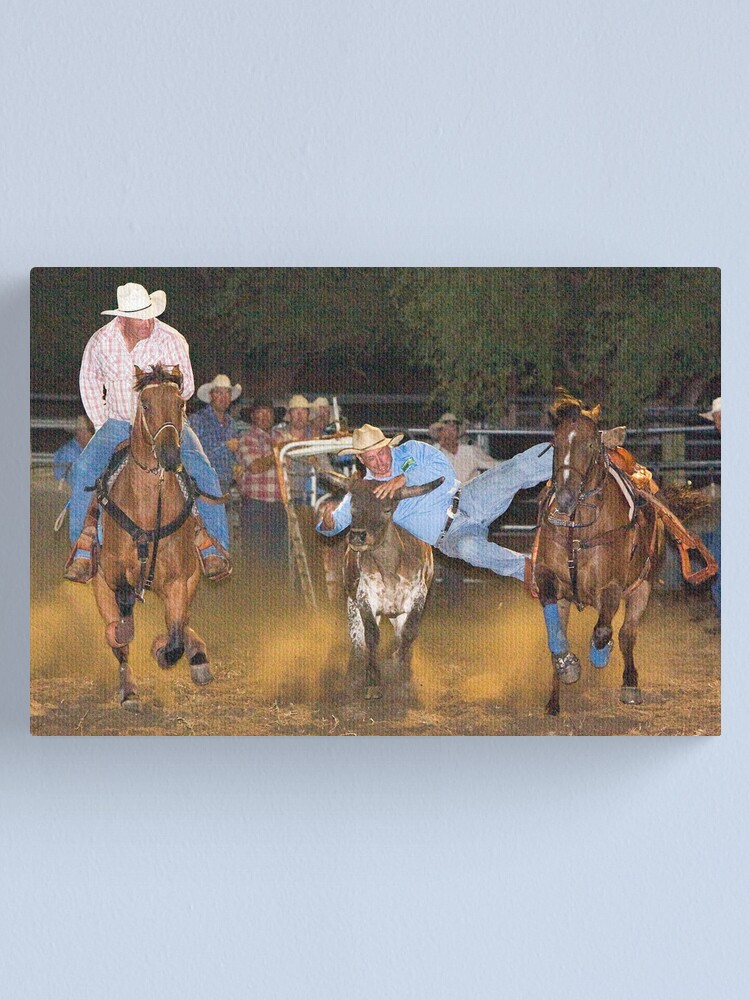Alternate view of Moruya Rodeo New Years Day 2012 Canvas Print
