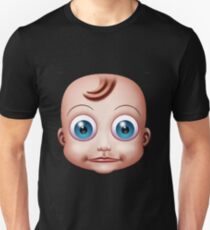 Baby Doll Head Big Eyes Unisex T-Shirt