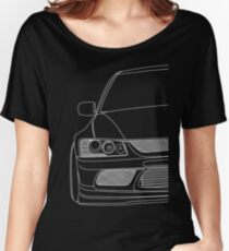 Evo outline - white Women's Relaxed Fit T-Shirt
