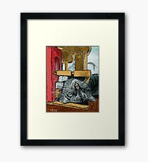 Daisy Playing Framed Print
