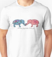 An elephant never forgets. Unisex T-Shirt