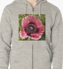 Poppy Macro Zipped Hoodie