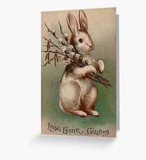 Vintage Easter Bunny Grußkarte