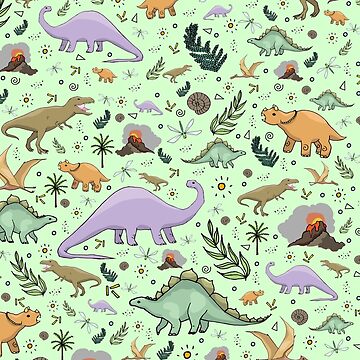 Artwork thumbnail, Dinosaurs in Green by Nemki
