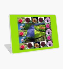 Eine Blumen und Gärten Collage Laptop Folie