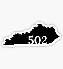 502 Louisville Kentucky Sticker