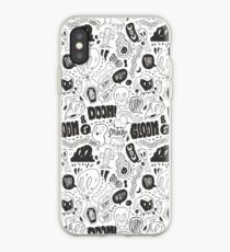 Doom and Gloom lineart iPhone Case
