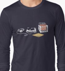 Vinyl Lover Pixel Art Long Sleeve T-Shirt