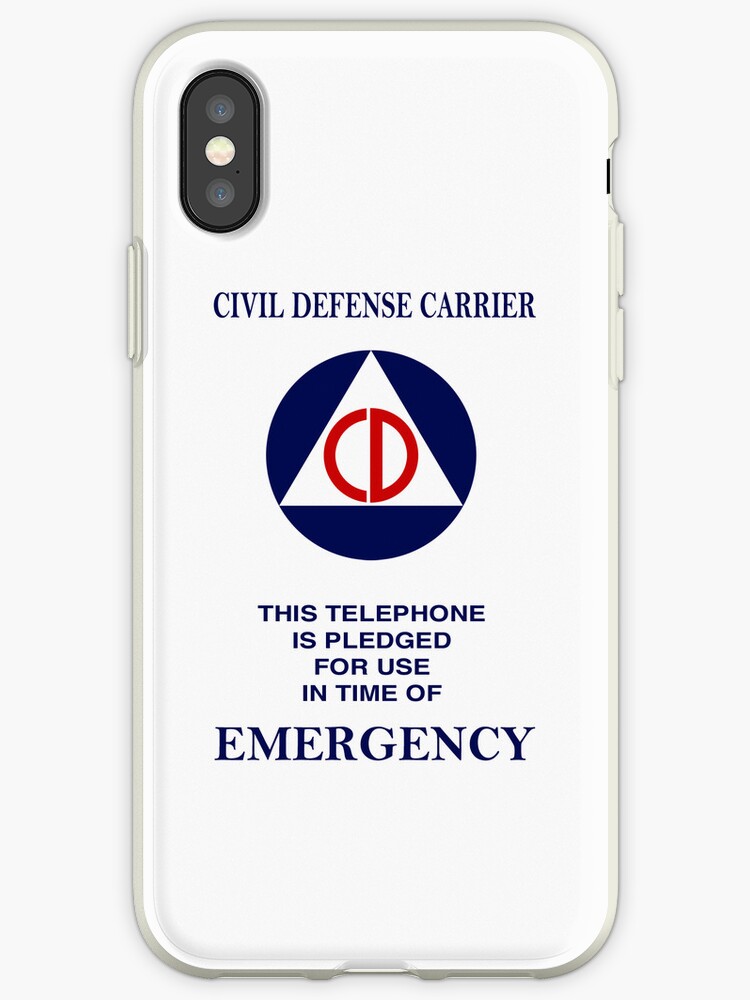 Civil Defense Carrier Iphone Case By Ubiquitoid - 