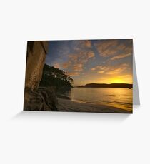 Quiet Corner - sunrise over Bruny Island Greeting Card