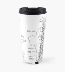 Taza de viaje Estatua de la libertad Esquema estructural