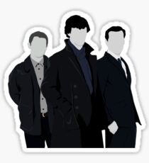 Sherlock,John and Jim Sticker