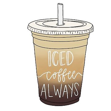 iced coffee Sticker for Sale by ahp00