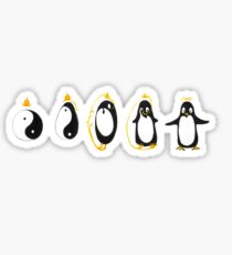 Yin Yang Penguin Sticker
