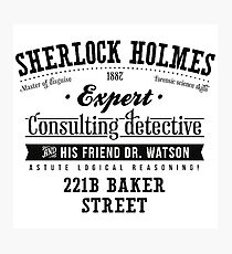 Sherlock Holmes Expert Photographic Print