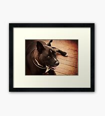 ' Yep my names Keith...Problem?' Framed Print