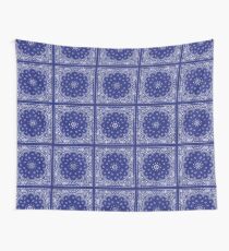 Blue Bandana Wall Tapestry