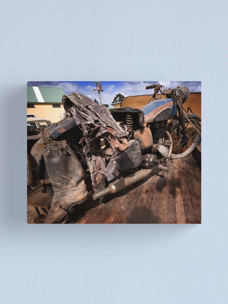 Alternate view of Rusty Old Motorbike Canvas Print