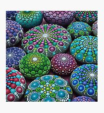 Mandala Stone Collection- Very Berry Photographic Print