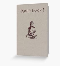 Good Luck Buddha Greeting Card
