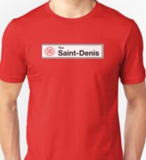 Rue Saint-Denis, Montreal Street Sign, Canada Unisex T-Shirt
