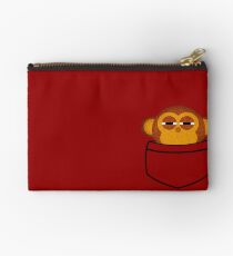 Pocket monkey is highly suspicious Zipper Pouch
