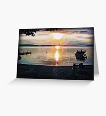 Sunset Beach Greeting Card