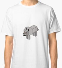 Minecraft Wolf Design Classic T-Shirt