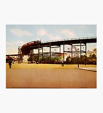 Lámina fotográfica Elevated Train at 110th Street NYC Photo-Print