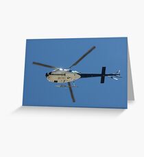 Helicopter Greeting Card