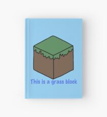 Cuaderno de tapa dura Diseño de Minecraft Grass Block