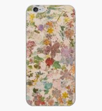 Pressed flowers iPhone Case