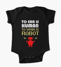 To Err Is Human, To Whir Is Robot (light design) One Piece - Short Sleeve