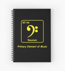 Bassium -- Primary Element of Music Spiral Notebook
