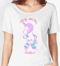 Unicorn Roller design Women's Relaxed Fit T-Shirt