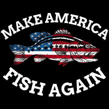 4th of July Fishing American Flag Make America Fish Again Pullover Hoodie