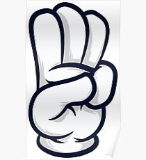 3 finger salute Poster