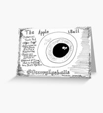 The Apple iBall editorial cartoon Greeting Card